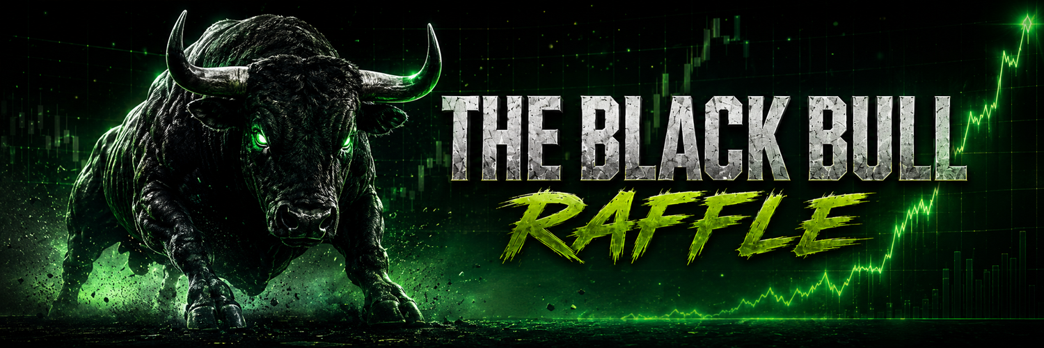 THE BLACK BULL RAFFLE banner